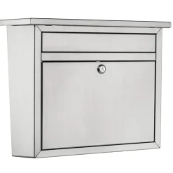 Architectural Mailboxes Maya Classic Stainless Steel Wall Mount Silver Mailbox