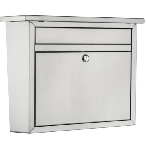 Architectural Mailboxes Maya Classic Stainless Steel Wall Mount Silver Mailbox