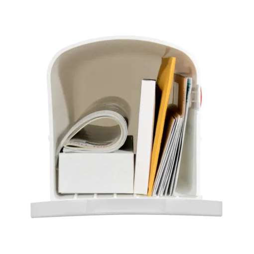 Architectural Mailboxes Parsons Classic Plastic Post Mount White Mailbox