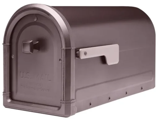 Architectural Mailboxes Roxbury Post Mount Galvanized Steel Post Mount Rubbed Bronze Mailbox