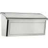 Architectural Mailboxes Silver Stainless Steel Wall Mount Mailbox 14.65 L x 7.13 H x 4.21 W in.