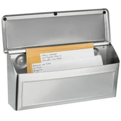 Architectural Mailboxes Silver Stainless Steel Wall Mount Mailbox 14.65 L x 7.13 H x 4.21 W in.