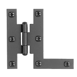 Arcon 1-11/16 in. W X 3 in. L Smooth Black Iron H-L Hinge 1 pk