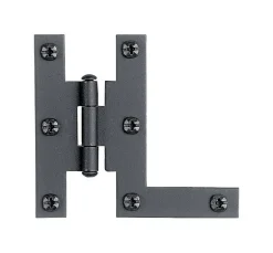 Arcon 1-11/16 in. W X 3 in. L Smooth Black Iron H-L Hinge 1 pk