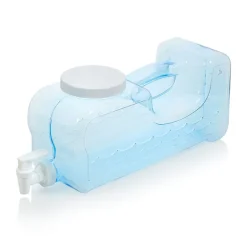 Arrow Home Products Blue Plastic Fridge Stack Beverage Dispenser 1.25 gal.