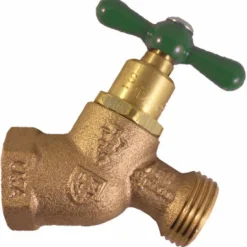 Arrowhead 3/4 in. FIP X 3/4 in. MHT Anti-Siphon Brass No-Kink Hose Bibb