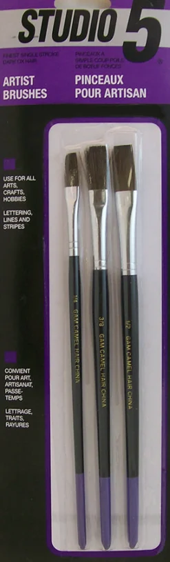 ARTIST PNT BRUSH SET 3PK