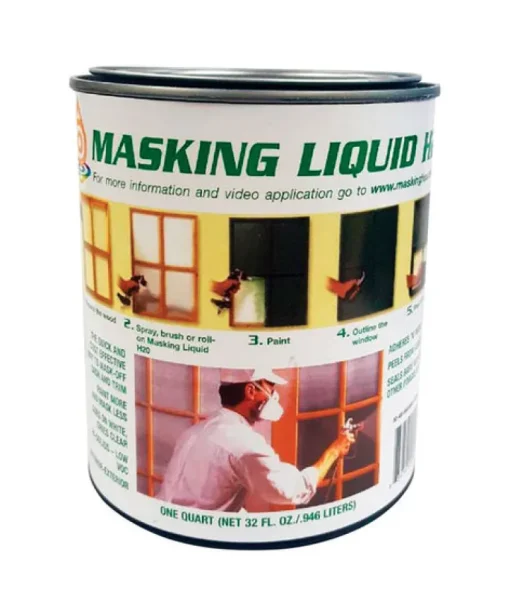 Associated Paint Clear Water-Based Acrylic Masking Liquid H2O 1 qt