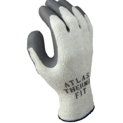 Atlas Therma Fit Unisex Indoor/Outdoor Rubber Latex Cold Weather Work Gloves Gray S 1 pair (Pack of 12)
