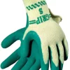 Atlas Unisex Indoor and Outdoor Rubber Latex Coated Gardening Gloves Green/Yellow S 1 pair (Pack of 12)