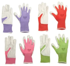 Atlas Unisex Indoor/Outdoor Nitrile Coated Gloves Assorted S 1 pair (Pack of 4)