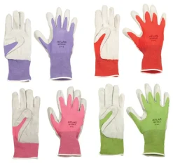 Atlas Unisex Indoor/Outdoor Nitrile Coated Gloves Assorted L 1 pair (Pack of 4)