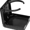 Attwood 11654-3 3-7/8" X 3-3/4" Black Fold-Up Single Rigid Ring Drink Holde