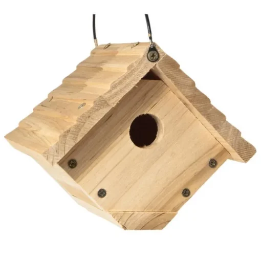 Audubon 6.25 in. H X 6.8 in. W X 7.13 in. L Red Cedar Bird House