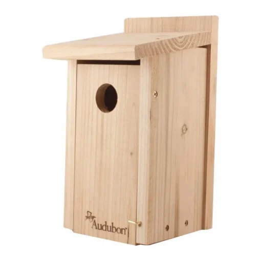 Audubon 12 in. H X 6.4 in. W X 6.4 in. L Red Cedar Bird House