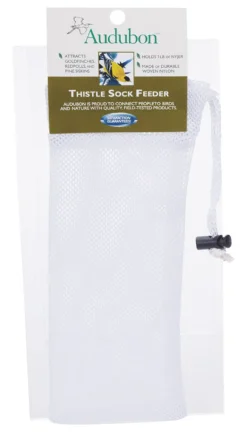 Audubon Finch 1 lb Mesh Thistle Sock Feeder 2 ports