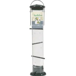 Audubon Finch 2 lb Plastic Thistle Tube Bird Feeder 8 ports