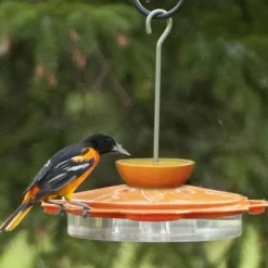 Audubon 8-Ports & 4-Built-In Stations Dishwater Safe Classic Oriole Feeder 12 oz. Nectar Capacity