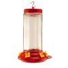 Audubon 6-Ports Red & Clear Glass Swirl Humming Bird Feeder 30 oz.