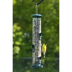 Audubon Wild Bird 2 lb Plastic Tube Bird Feeder 6 ports