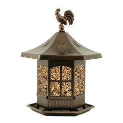 Avant Garden Cupola Bird Feeder 2 Lbs. Brown