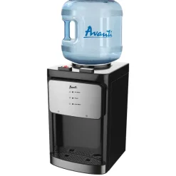 Avanti 3 or 5 gal. Black/Silver Table Top Water Dispenser Stainless Steel