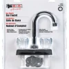 B & K Washerless Cartridge Two Handle Chrome Bar Faucet