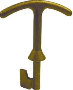 B & K Brass Outdoor Water Meter Lid Key for Open/Close Main Water Supply
