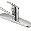 B & K Industries One Handle Chrome Kitchen Faucet Side Sprayer Included