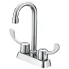 B & K Industries Two Handle Chrome Bar Faucet