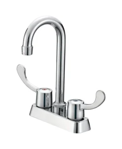 B & K Industries Two Handle Chrome Bar Faucet