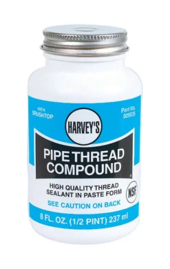 B & K Products Blue Non-Hardening Gray Prevents Corrosion Pipe Thread Compound 8 oz. for Metal Pipes