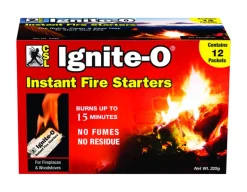 B & K Products Ignite-O Wax Organic No Greasy Residue Indoor/Outdoor Fire Starter 15 min. Burn