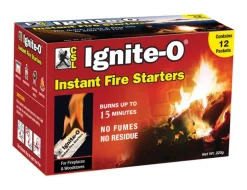 B & K Products Ignite-O Wax Organic No Greasy Residue Indoor/Outdoor Fire Starter 15 min. Burn