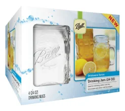 Ball Clear Glass Mug 4 pk (Pack of 3)