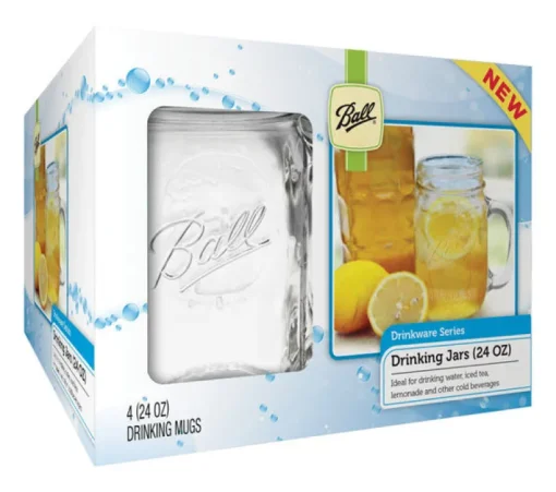 Ball Clear Glass Mug 4 pk (Pack of 3)