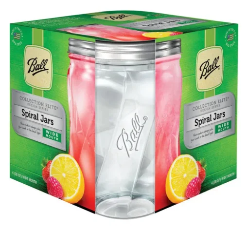 Ball Collection Elite Wide Mouth Canning Jar 28 oz. 4 pk (Pack of 4)