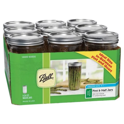 Ball Glass Wide Mouth Canning Jar 24 oz.