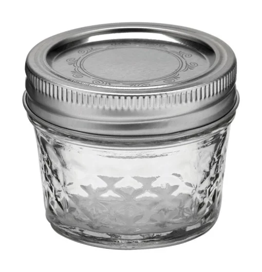 Ball Quilted Crystal Regular Mouth Jelly Jar 4 oz 12 pk