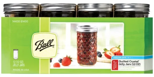 Ball Regular Mouth Jelly Jar 12 oz 12 pk