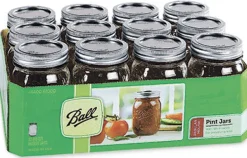 Ball Regular Mouth Mason Jar 16 oz 12 pk