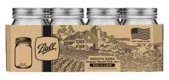 Ball Regular Mouth Mason Jar 1 pt 12 pk