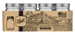 Ball Regular Mouth Mason Jar 1 pt 12 pk
