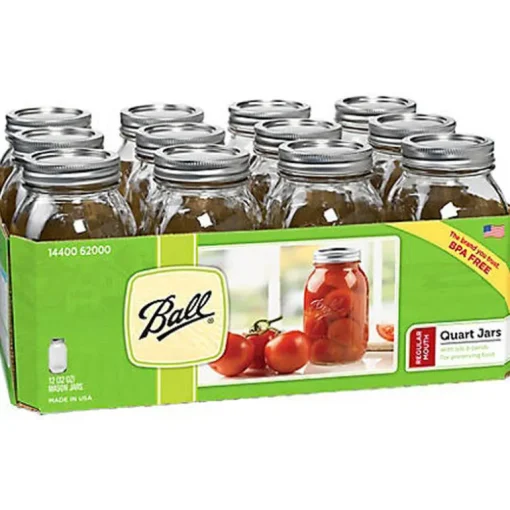 Ball Regular Mouth Mason Jar 32 oz 12 pk