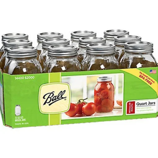 Ball Regular Mouth Mason Jar 32 oz 12 pk