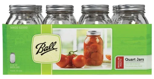 Ball Regular Mouth Mason Jar 32 oz 12 pk