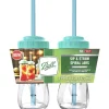 Ball Regular Mouth Sip Straw Contoured Jar 16 oz. 2 pk