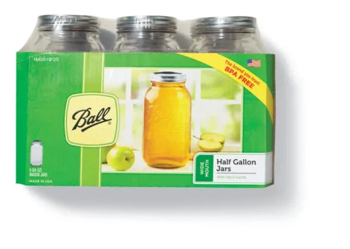 Ball Wide Mouth Mason Jar 64 oz 6 pk