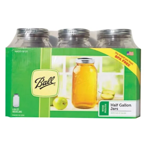 Ball Wide Mouth Mason Jar 64 oz 6 pk