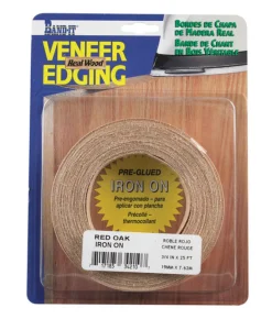 Band-It 0.75 in. W X 25 ft. L Prefinished Red Oak Wood Veneer Edge Banding